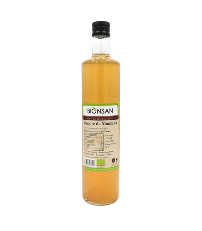 Vinagre de Manzana Ecológico Sin Filtrar y Sin Pasteurizar 750 ml
