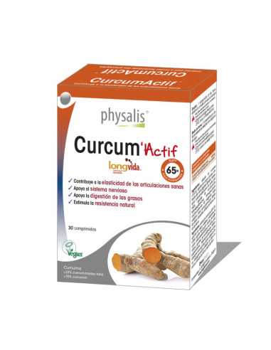 Curcum actif 30 comprimidos Physalis