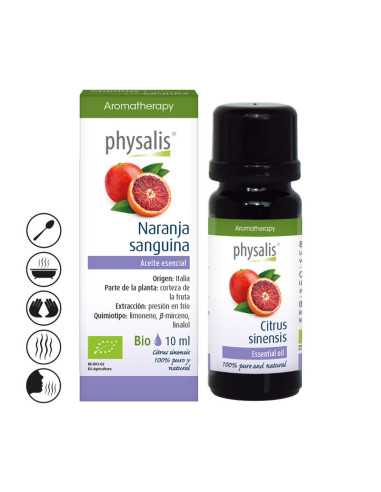 Aceite esencial de naranja sanguina Bio 10ml Physalis