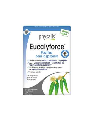 Eucalyforce 30 pastillas para la garganta Physalis