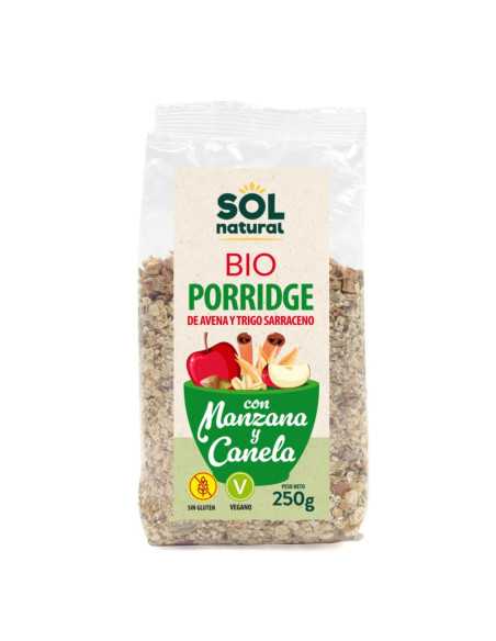 Porridge Manzana canela avena-T.Sarraceno Bio 250g Sol Natural