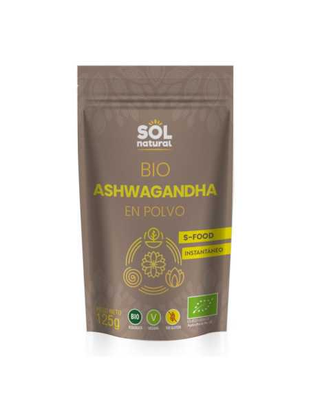 Ashwagandha en polvo Bio 125g Sol Natural
