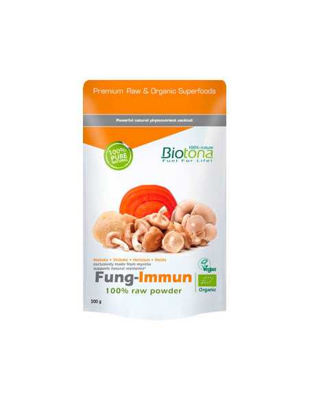 Fung-inmun (maitake,shiitake,hericium,reishi) polvo Superfoods Bio 150g Biotona Fung-inmun (maitake,shiitake,hericium,reishi) polvo Superfoods Bio 150g Biotona