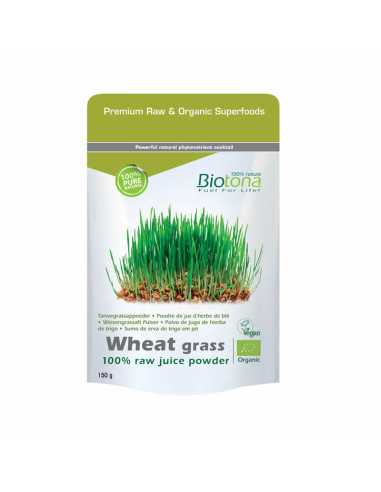 Wheat grass/hierba de trigo polvo superfood bio 150g Biotona