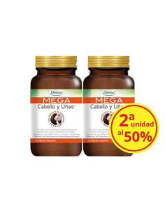 MEGA CABELLO Y UÑAS 2ªund 50% 2x60 capsulas Dietisa