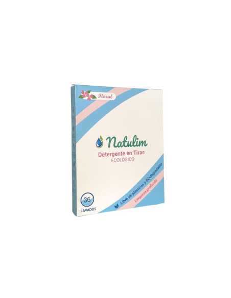 Detergente tiras biodegradable floral 40 lavados Natulim