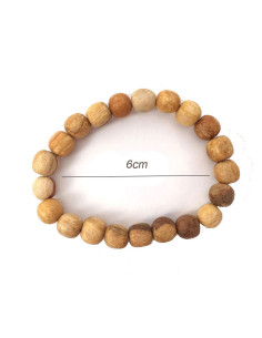 Pulseras de palo santo bola 8mm Mut22