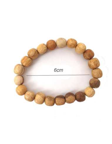 Pulseras de palo santo bola 8mm Mut22