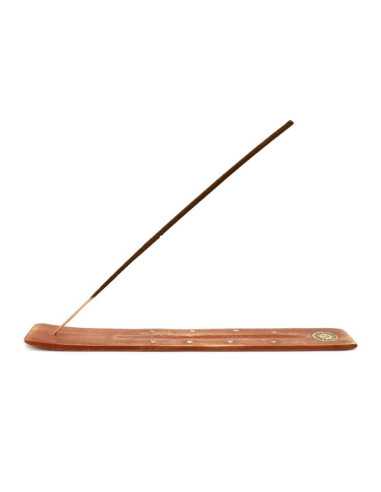 Soporte incienso madera labrada
