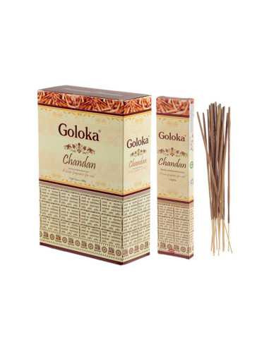Incienso Goloka Chandan/Sandalo 12x15g Nag Champa