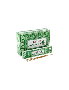 Incienso Goloka Nature's Basil 12x15g Nag Champa