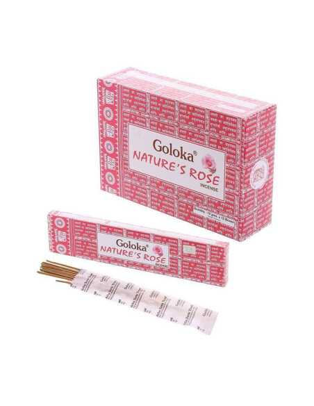 Incienso Goloka Nature's Rose 12x15g Nag Champa