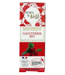 Aceite esencial de Gaulteria orgánica-10 ml | Aceites orgánicos