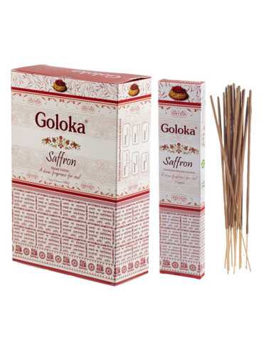 Incienso Goloka Saffron (azafran) 12x15g Nag Champa