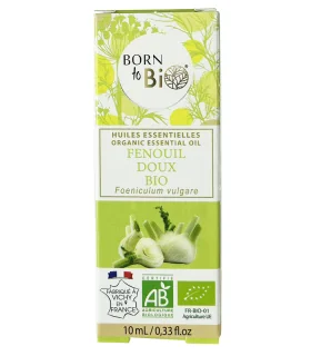 Aceite esencial de Hinojo Dulce orgánico-10 ml | Aceites esenciales biológicos