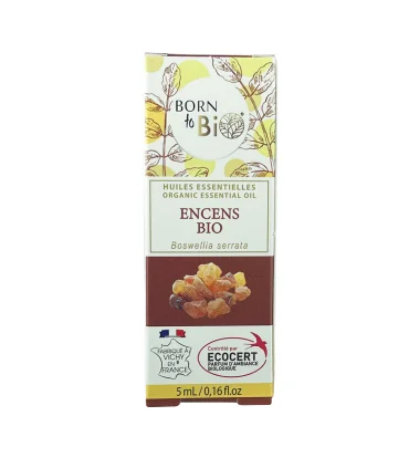 Aceite esencial de Incienso orgánico-5 ml | Aceite de incienso puro
