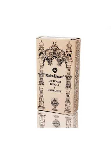 Incienso Benjui 50g y Carbones 10u Radhe Shyam