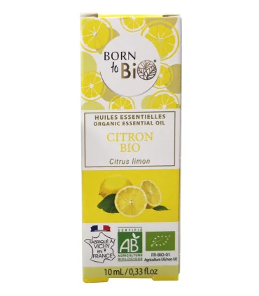 Aceite esencial de Limón orgánico-10 ml | Aceite esencial ecológico