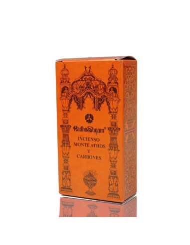 Incienso Monte Athos 50g y Carbones 10u Radhe shyam