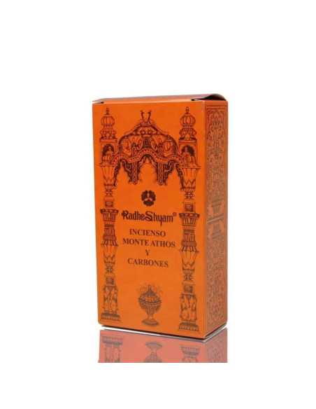 Incienso Monte Athos 50g y Carbones 10u Radhe shyam