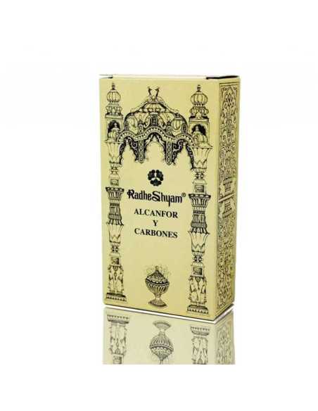 Incienso Alcanfor 50g y Carbones 10u Radhe Shyam