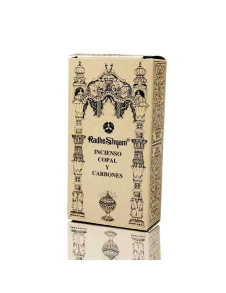Incienso Copal 50g y Carbones 10u Radhe Shyam