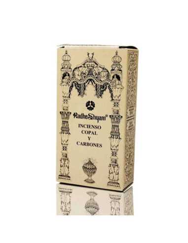 Incienso Copal 50g y Carbones 10u Radhe Shyam