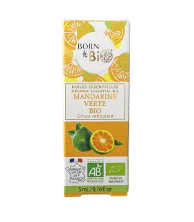 Aceite esencial de Mandarina Verde ecológica-5 ml | Aceites esenciales veganos