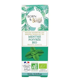 Aceite esencial de Menta Piperita orgánica-10 ml | Aceite de menta orgánico