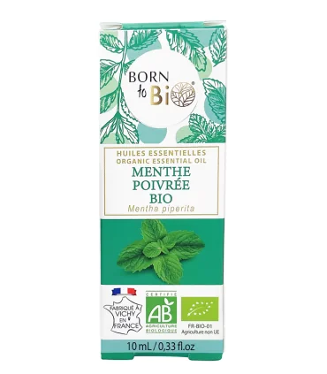Aceite esencial de Menta Piperita orgánica-10 ml | Aceite de menta orgánico