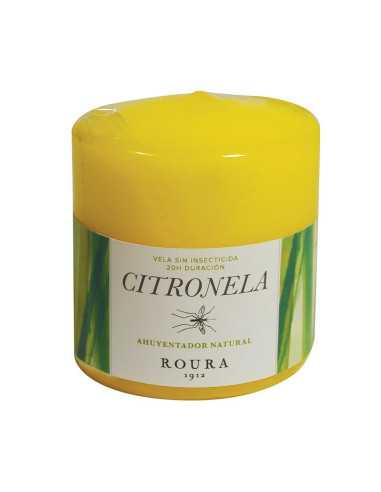 Vela taco alta flama citronela 80x70mm Roura