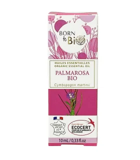 Aceite esencial de Palmarosa orgánica-10 ml | Aceites esenciales para uso cosmético
