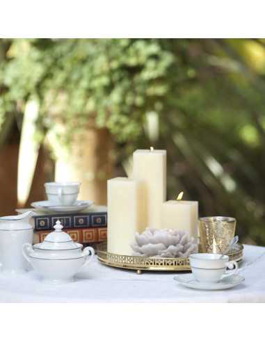 Vela Cuadrada Maciza 6x6x10 cm Decoragloba