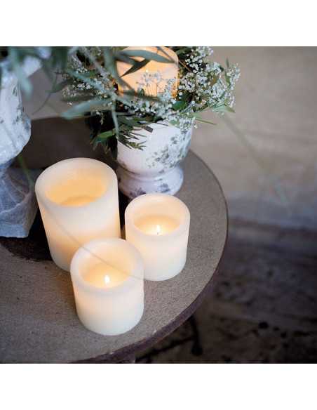 Vela Cilindrica Hueca, Mecha 12Dx14A cm Decoragloba