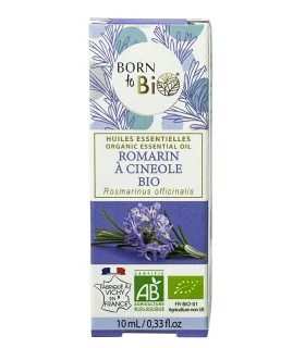 Aceite esencial de Romero Cineol orgánico-10 ml | Aceite corporal de romero