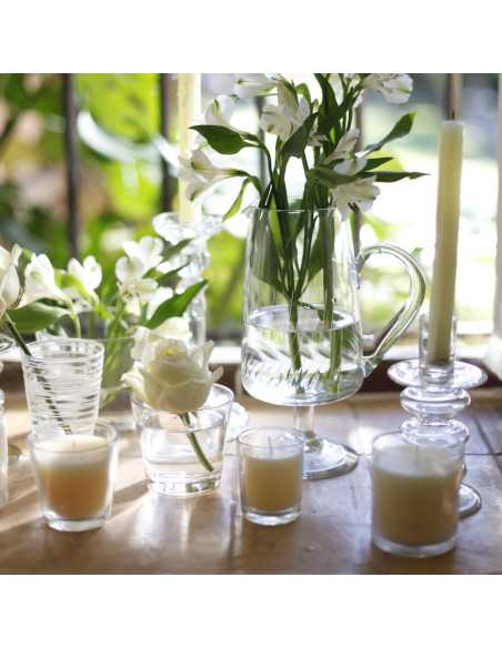 Vela Vaso Cristal 7.5Dx7.5Acm Decoragloba