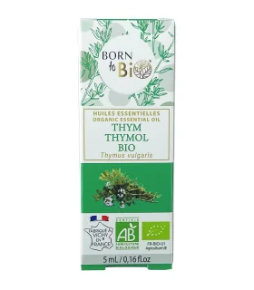 Aceite esencial de Tomillo Timol orgánico-5 ml | Aceites esenciales 100 puros