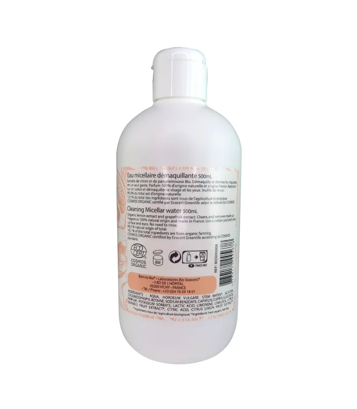 Agua micelar para pieles grasas-500 ml | Bio agua micelar