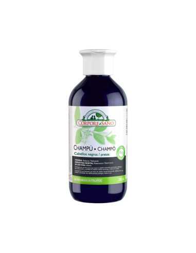 Champu cabello negro henna, keratina y aloe 300ml Corpore Sano