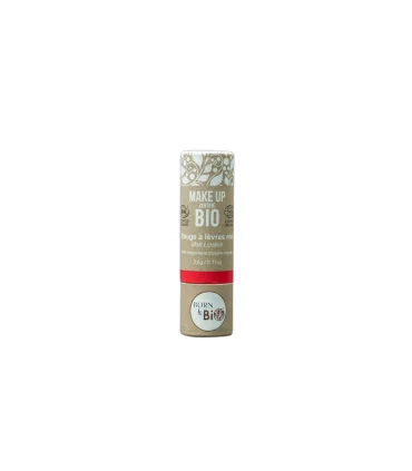 Barra de labios mate orgánica núm.5 Royal Red-3,5 gr | Pintalabios rojo natural