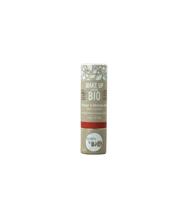 Barra de labios mate orgánica núm.6 Copper Red-3,5 gr | Labial eco