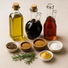 Aceites, vinagres y condimentos